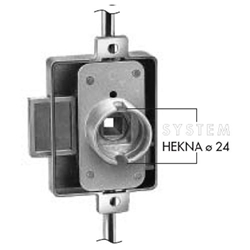 Hekna Drehstangenschloß System 24, 3060 Dorn 15 für Dreholive Nr. 361.415 für 6er Stangen