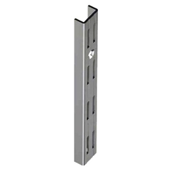 EDE Wandschiene Nr. 10001 (5820) 25x12mm, 2-reihig gelocht weißaluminium 2000mm