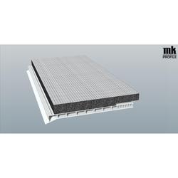 Rollladenkastendeckel D180 flex 12, 180mm (a 6,00 Meter) Weiß, mit 20mm Flex-Schaum 12mm versetzt von vorne