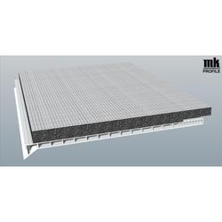 Rollladenkastendeckel D300 flex 12, 300mm (a 6,00 Meter) Weiß, mit 20mm Flex-Schaum 12mm versetzt von vorne