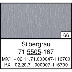 Anschlußprofil 1640, foliert, 40mm, mit Nase, klipsbar (a 6 Meter) 71 5505-167 silbergrau Nr. 1640 K 5505