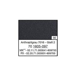Flachprofil 078125 K 1605-097, 25x3/2mm SK (a 6,00 Meter) foliert, 70 1605-097 Anthrazitgrau Glatt 2 [56]
