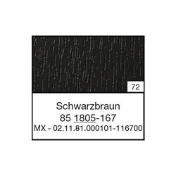 Flachprofil 078125 K 1805, 25x3/2mm SK (a 6,00 Meter) foliert, 85 1805-167 Schwarzbraun [72]