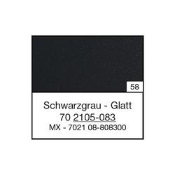 Flachprofil 078125 K 2105-083, 25x3/2mm SK (a 6,00 Meter) foliert, 70 2105-083 Schwarzgrau Glatt [58]