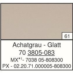Flachprofil 078125 K 3805-083, 25x3/2mm SK (a 6,00 Meter) foliert, 70 3805-083 Achatgrau Glatt [61]