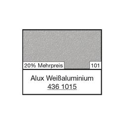 Flachprofil 078125 K 436 1015, 25x3/2mm SK (a 6,00 Meter) foliert, 436 1015 Alux Weißaluminium [101]