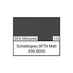 Flachprofil 078125 K 436 6050, 25x3/2mm SK (a 6,00 Meter) foliert, 436 6050 Schiefergrau Matt [143]