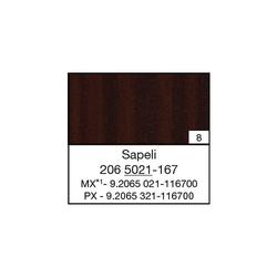 Flachprofil 078125 K 5021, 25x3/2mm SK (a 6,00 Meter) foliert, 206 5021-167 Sapeli [8]