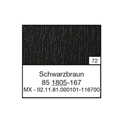 ALU Raffstore Führung A-13533 Kw 1805 135x33mm (a 6,50 Meter) foliert, für Raffstore, 85 1805-167 Schwarzbraun [72]