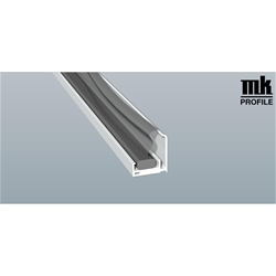Anschlussprofil 267 K 446 6062 36mm (a 6,00 Meter) foliert, zweiteilig, mit Compriband, 446 6062 Jet Black Matt [145]