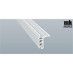 Fensterbankanschlussprofil Schüco 392 K 3905 40mm (a 6,00 Meter) foliert, 70 3905-167 Quarzgrau [64]
