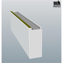 Rehau-Bodeneinstand 12050 05 120mm SK (a 6,50 Meter) Weiß, 120x50mm PVC Schaum für 70er u. 80er u. 86er Nutzhöhe: ca. 112,7mm
