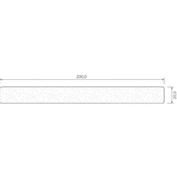 Schaumprofil S20020 K PX 47097 200x20mm (a 6,00 Meter) foliert, PVC-Hartschaum, PX 47097 Black Ulti Matt [139]