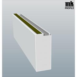 Schüco-Bodeneinstand 12050 04 S10 120mm SK (a 6,50 Meter) Grau, 120x50mm PVC Schaum für Schwelle Nutzhöhe: ca. 116,0mm