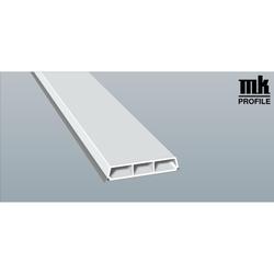 Trapez-Sprosse 078653 K PX 5205 65mm SK (a 6,00 Meter) foliert, mit zwei schwarzen Weichlippen, PX 5205 Weiß [75]