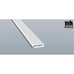 Trapez-Sprosse 078655 K 436 2035 38mm SK (a 6,00 Meter) foliert, mit zwei schwarzen Weichlippen, 436 2035 Nussbaum Terra [104]