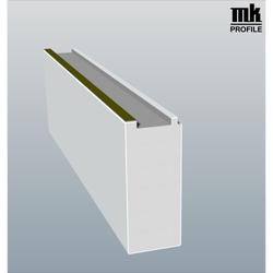 Veka-Bodeneinstand 12050 07 120mm SK (a 6,50 Meter) Weiß, 120x50 PVC Schaum für 70er u. 76er u. 82er Nutzhöhe: ca. 113,8mm