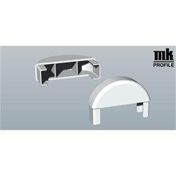 Zaunkappe für Zaunlatte ZK 145 F 2089 85mm abgerundet, foliert, 205 2089-167 Eiche Dunkel [7]