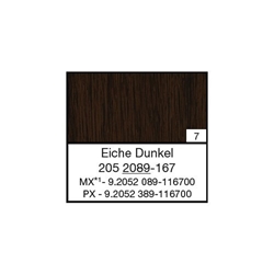 Zaunkappe für Zaunlatte ZK 145 F 2089 85mm abgerundet, foliert, 205 2089-167 Eiche Dunkel [7]