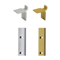 Hettich Bodenträger, L 18mm, B 10mm Vari 29249, Aluminium blank