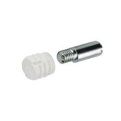 Hettich Drehstangenschloss-Anschlagstift, exzentrisch, Metall 30105, natur vernickelt