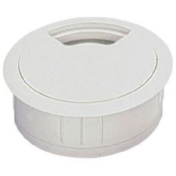 Kabeldurchlass, Ø 60mm, rund, Kunststoff weiß, Innen-Ø 51mm,H 23,5mm Nr. 2006.0002