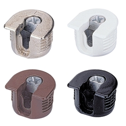Hettich Exzenter-Verbindungsbeschlag 65501, VB 35 M / 16 für 16 mm Fachböden, vernickelt (VE=200)