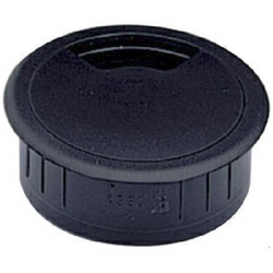Kabeldurchlass, Ø 60mm, rund, Kunststoff schwarz, Innen-Ø 51mm, H 23,5mm Nr. 20006.0001
