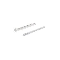 Hettich Rollschubführung, FR 402, 1058345, 350mm selbständiges Schließen (Stop Control), Stahl, weiß Teilauszug, Mindestkorpustiefe 353mm