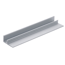 Hettich Laufprofil, für Falttürsysteme, L 2000mm, WingLine 220 41249, Aluminium silber eloxiert