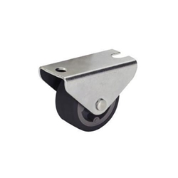 Hettich Schreibtischcontainer-Kastenrolle, mit Gleitlager Avin fix 2814, Bauhöhe 51mm, Ø 50mm, Polypropylen für Hartböden, Belastbarkeit 50kg, Stahlblech verzinkt