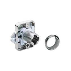 Hettich Zylinderrolljalousiefallenschloss, D20mm, Zylinder Ø 18mm Prestige 2000 46481, vernickelt Zylinderlänge 20mm