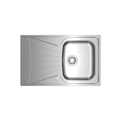 TEKA Starbright 45 E-XP 1B 1D AUTO WST, Edelstahlspüle, 79cm, 45cm Unterschrank, 1 Spülbecken und Abtropffläche, Excenter-Ablaufgarnitur mit Siphon Nr. 115120022