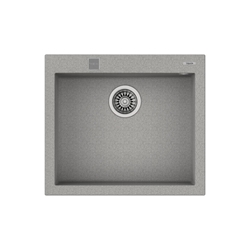 TEKA Forsquare 50.40 TG AUTO WST Stone GREY, Tegranite-Einbauspüle, Stone Grey, 57cm, 60cm Unterschrank, 1 Spülbecken, Excenter-Ablaufgarnitur mit Siphon Nr. 115230006