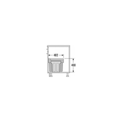 Wesco Profiline Double-Master 40 DT 345S/400, 2 x 16 Liter, anthrazit, H/T/B 345x490x340 Nr. 8012086