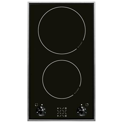 Amica Einbau-Kochfeld autark, Knebelsteuerung, 30cm Elektro-Ceran- kochfeld, 2 Kochzonen, Edelstahlrahmen Nr. KMC 13280 E