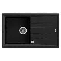 TEKA Stone 50 B-TG 1B 1D AUTO WST carbon, Tegranite + Einbauspüle, 86cm, 50cm Unterschrank, 1 Spülbecken und Abtropffläche, reversibel, Excenter Nr. 115330022