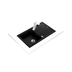 TEKA Stone 50 B-TG 1B 1D AUTO WST carbon, Tegranite + Einbauspüle, 86cm, 50cm Unterschrank, 1 Spülbecken und Abtropffläche, reversibel, Excenter Nr. 115330022