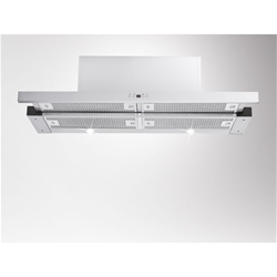 Amica Flachschirmhaube, Teleskophaube, 90cm, Edelstahl, max. Gebläseleistung 645 m³h, Energieeffizienzklasse A, LCD Display FH 694 620 E