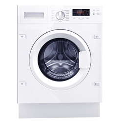 Amica Einbauwaschmaschine, weiß, Einbau, Möbeltüranschlag wechselbar, 8 kg Fassungsvermögen, Energieeffizienzklasse: B Nr. EWA 34657-1 W