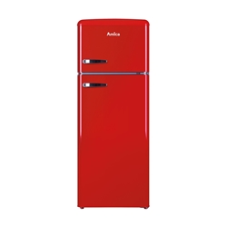Amica Kühl-/Gefrierkombination im Retro Design, 144cm Höhe, chili red, Energieeffizienzklasse E Nr. KGC 156 30R