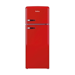 Amica Kühl-/Gefrierkombination im Retro Design, 144cm Höhe, wine red, Energieeffizienzklasse E Nr. KGC 1563 R