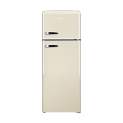 Amica Kühl-/Gefrierkombination im Retro Design, 144cm Höhe, coffee cream, Energieeffizienzklasse E Nr. KGC 15635 B
