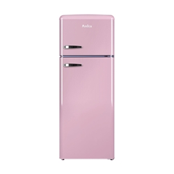 Amica Kühl-/Gefrierkombination im Retro Design, 144cm Höhe, cupcake pink, Energieeffizienzklasse E Nr. KGC 15636 P