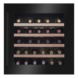 Amica Einbau-Weintemperierschrank, X-type Design Design, schwarz, max. Anzahl Bordeauxflaschen (0,75 l): 40, Energieeffizienzklasse G, Nr. WK 341 210 S