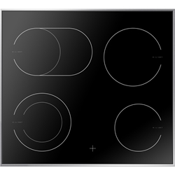 Amica herdgebunden Glaskeramikkochfeld, 60cm, Edelstahlrahmen, 4 Kochzonen EC 742 100 E