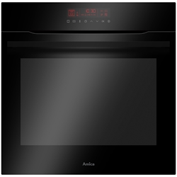 Amica Pyrolyse-Einbaubackofen, X-type Design, schwarz, 77 l XXL-Großraumbackofen, OpenUp Türöffnung, Odor-Catalyst, Energieeffizienzklasse A+ EBPX 946 610 S