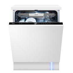Amica Einbau-Geschirrspüler vollintegriert, 60cm Vollintegriert, LED Innenbeleuchtung, mit Hygiene UV-Licht, LED Display weiß, 14 Maßgedecke, Energieeffizienzklasse: C Nr. EGSPV 590 900