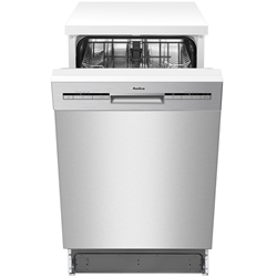 Amica Unterbau-Geschirrspüler, integriert, 45cm, Edelstahl, 10 Maßgedecke, 6 Spülprogramme, 5 Temperaturen, Energieeffizienzklasse E, 10 Maßgedecke, 6 Programme, Startzeitvorwahl, Halbbeladung, Multi-Tab-Funktion, Aquastopp, Klarspülanzeige, Salzanzeige, HxBxT 815x448x570mm Nr. EGSPU 500 910-1 E