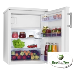 Amica Kühlschrank mit Gefrierfach, 85cm Höhe, weiß, Energieeffizienzklasse D, Nutzinhalt total: 136 Liter, Kühlen: 117 Liter, Gefrieren: 19 Liter, Kühlen: Abtauung automatisch, 1 Glasablage, 1 Stück Gemüseschublade, 3 Stück Türablagen, LED-Beleuchtung, abnehmbarer Deckel, Gefrieren: Abtauung manuell, 1 Stück Gefrierfächer mit Klappe, LED-Beleuchtung im Kühlbereich, HxBxT 850x600x648mm Nr. KS 15915